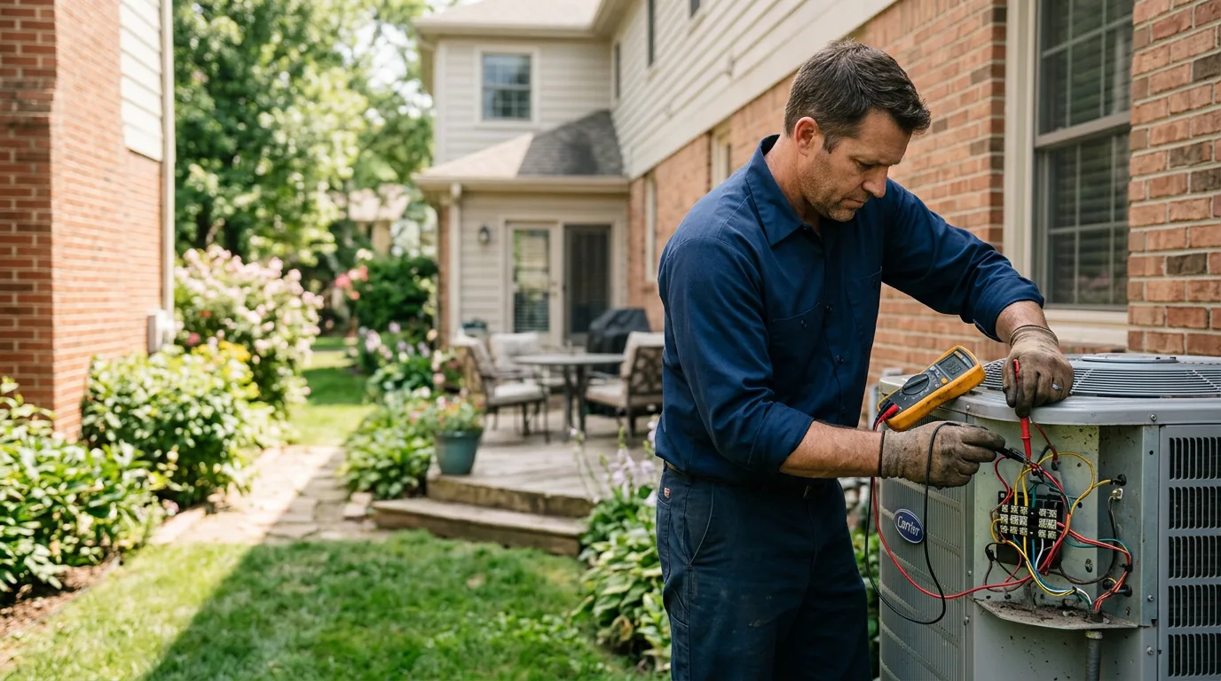 HVAC technician working near Pembroke, MA